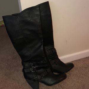Not Rates boots black with bling